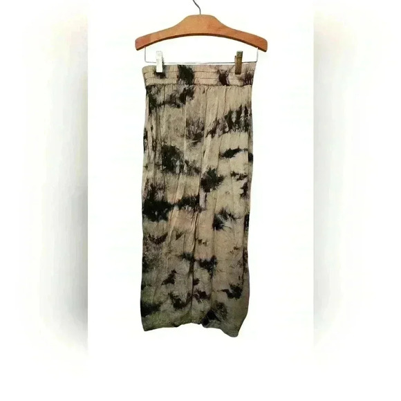 ZARA Flowy Tie Dye Batik Midi Skirt Sea Green Size XS - Picture 4 of 9